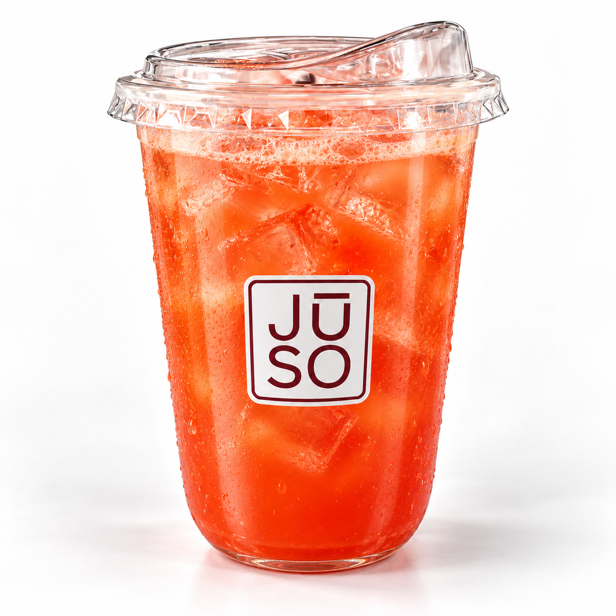 JŪSO Anecdote pineapple, orange and pomegranate juice over ice