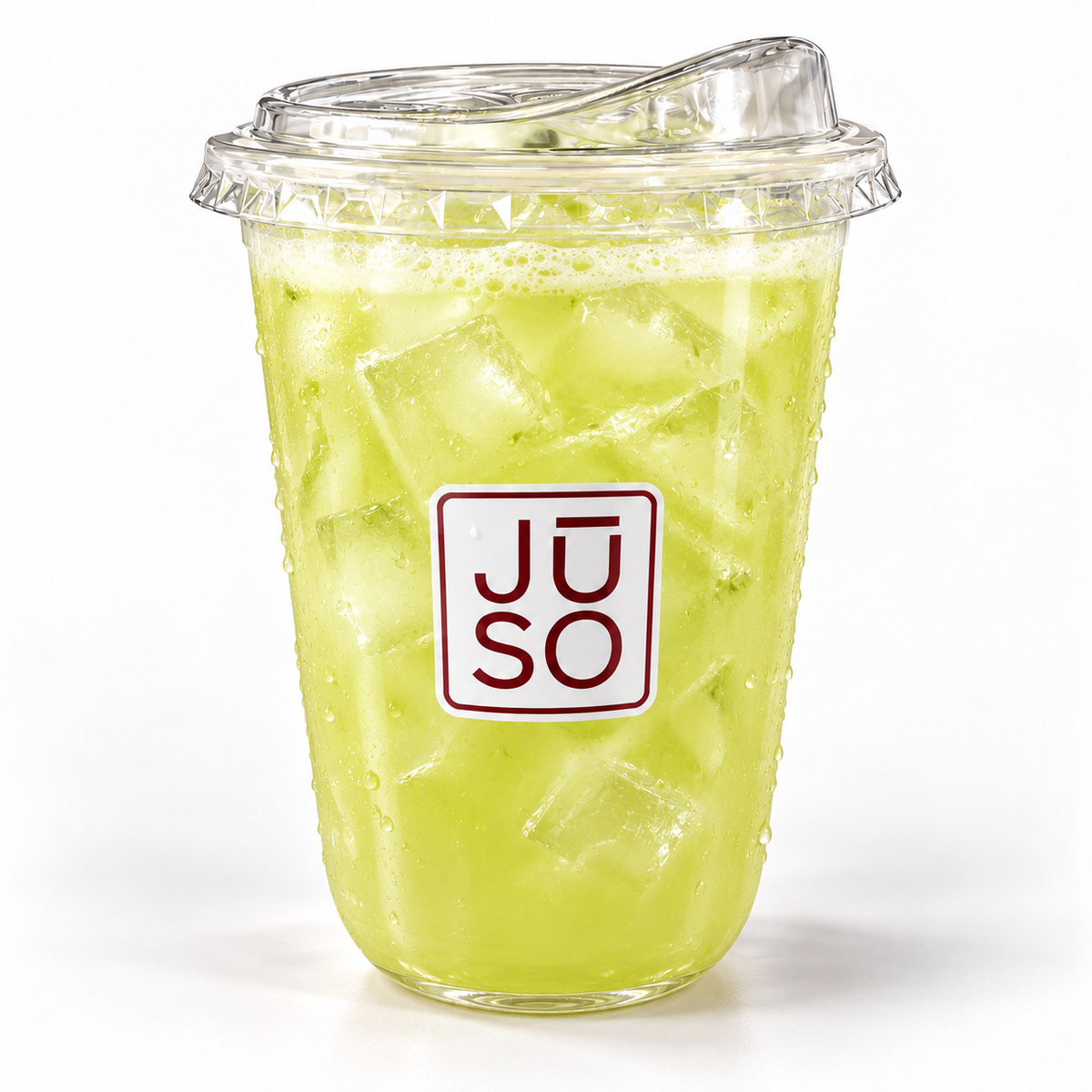 JŪSO Hydration Nation pale green coconut water and fruit juice over ice